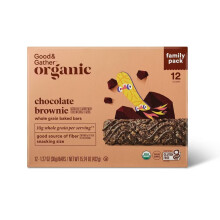 Good & Gather Organic Chocolate Brownie Baked Bar 15.24oz/12ct