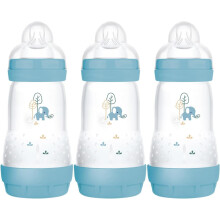 MAM Easy Start Self Sterilising Anti-Colic Baby Bottle Pack of 3x260 ml Anti-Colic Bottle with Medium Flow Size 2 Newborn Essentials(Designs May Vary)