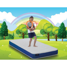 (Dark Blue, Pocket Spring Mattress) Jumpi Kids Bunkbed 3ft Single Mattress Breathable