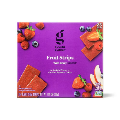 Good & Gather Wild Berry Fruit Strips 12.5oz/25ct