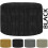 (Black) Footstool Cord Beanbag Oval Pouffe Filled Ottoman 3