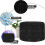 (Black) Footstool Cord Beanbag Oval Pouffe Filled Ottoman 4