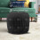 (Black) Footstool Cord Beanbag Oval Pouffe Filled Ottoman 7