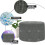 (Charcoal) Footstool Cord Beanbag Oval Pouffe Filled Ottoman 4