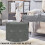 (Charcoal) Footstool Cord Beanbag Oval Pouffe Filled Ottoman 6