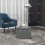 (Charcoal) Footstool Cord Beanbag Oval Pouffe Filled Ottoman 8