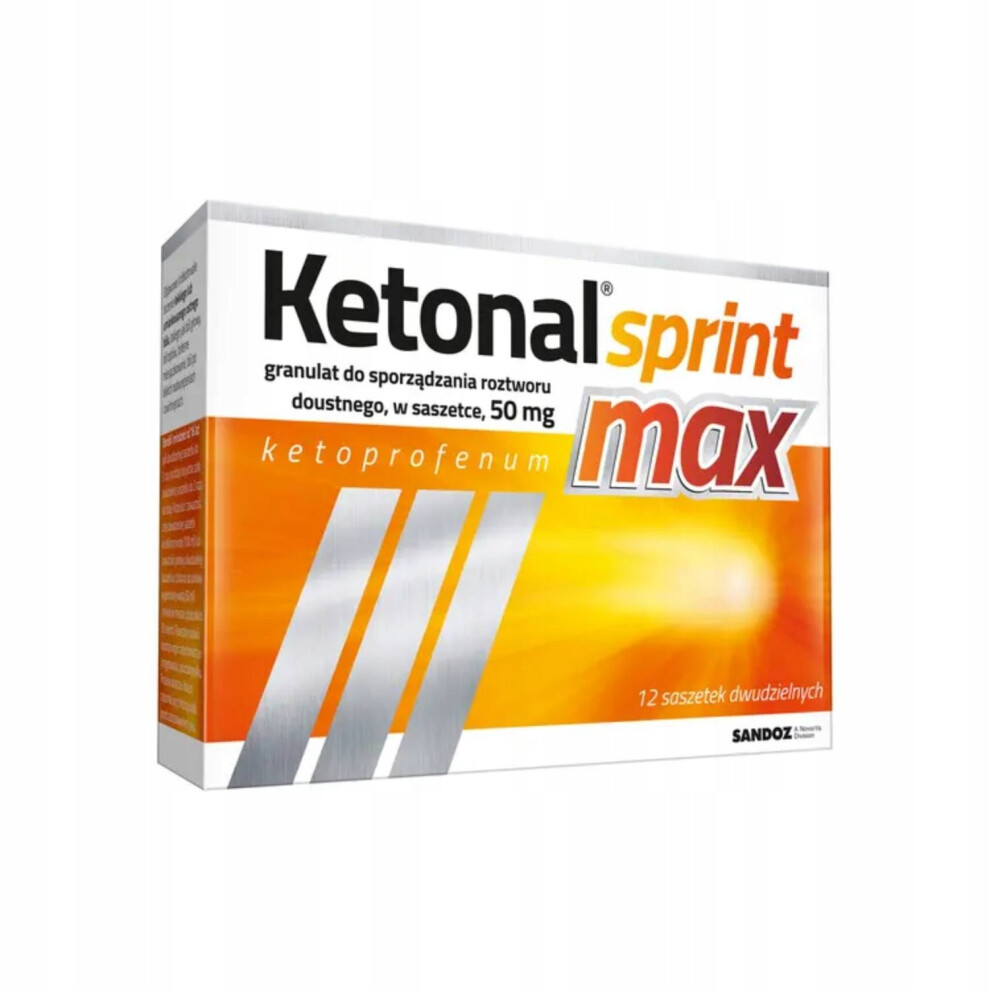 Ketonal Sprint Max 50 mg, 12 sachets