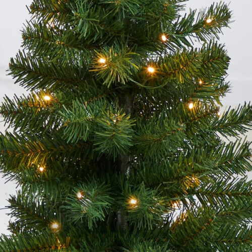 Pre-Lit Artificial Potted Christmas Tree 3ft With 40 Warm White LED's, 1