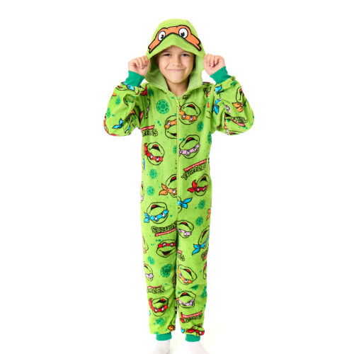 Teenage Mutant Ninja Turtles (6-7 Years) Teenage Mutant Ninja Turtles Onesie (Boys Green)