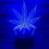 3D Lamp, 420 Marijuana Cannabis Weed Pot Leaf Night Light with 7 Colors Changing 6