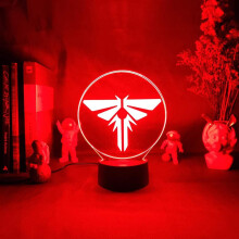3D Luminous Signage Game The Last of Us Night Lamp for Desktop PC Desktop LED Flashing Setup Powered by USB Genial Gift Board Art Novelty Lamp led Nig