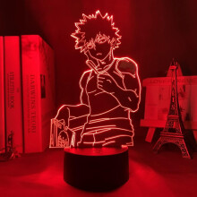 3D led Lamp 3D Night Light Bakugo Katsuki Led Night Light Anime My Hero Academia Lamp for Kids Bedroom Decor Bakugo Katsuki 3D Lamp Birthday Gift Mang