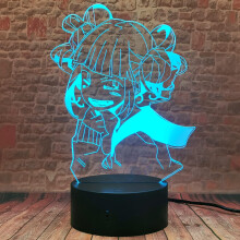 Japan Anime- Himiko Toga Boku no Hero Academia Cross My Body Figurine Night Light - 3D LED 16 Color Change Table Lamp with Remote Control - Boys