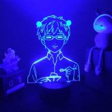 HSYPS-7/16color Anime lamp The Disastrous Life of Saiki K 3D Night Light for Bedroom Decoration Manga Gift Led Bedside lamp