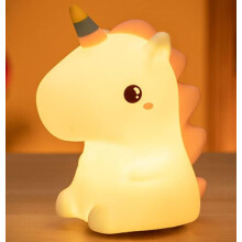 Dimanito Cute Kids Night Light Night Lamp for Kids Silicone Battery Led Nightlight Nursery (Unicorn)