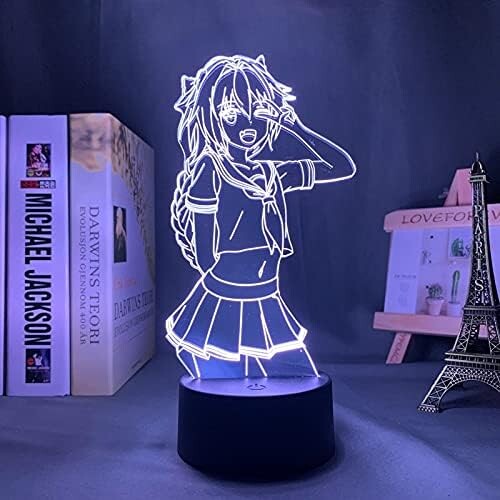 3D Lamp Anime Fate Stay Night Rin Tohsaka Night Light for Kids Room ...