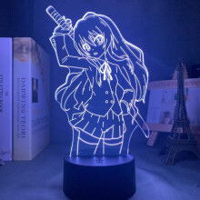3D Night Lamp Toradora Taiga Aisaka Anime LED Light for Bedroom Decor Gift Night Light USB LED Anime Waifu 3D Lamp Lamp led Night Light for Kids