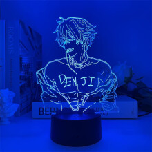 Anime Chainsaw Man 3D Night Light for Kids AKI Hayakawa Manga Figure Gifts for fans