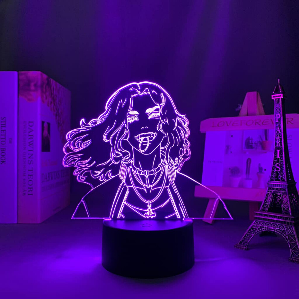 Anime Tokyo Revengers 3D Night Light for Kids-Tokyo Revengers Figure Gifts for fans-16 Color LED Manga Tokyo Revengers Illusion Lamp for Men Teen Girl