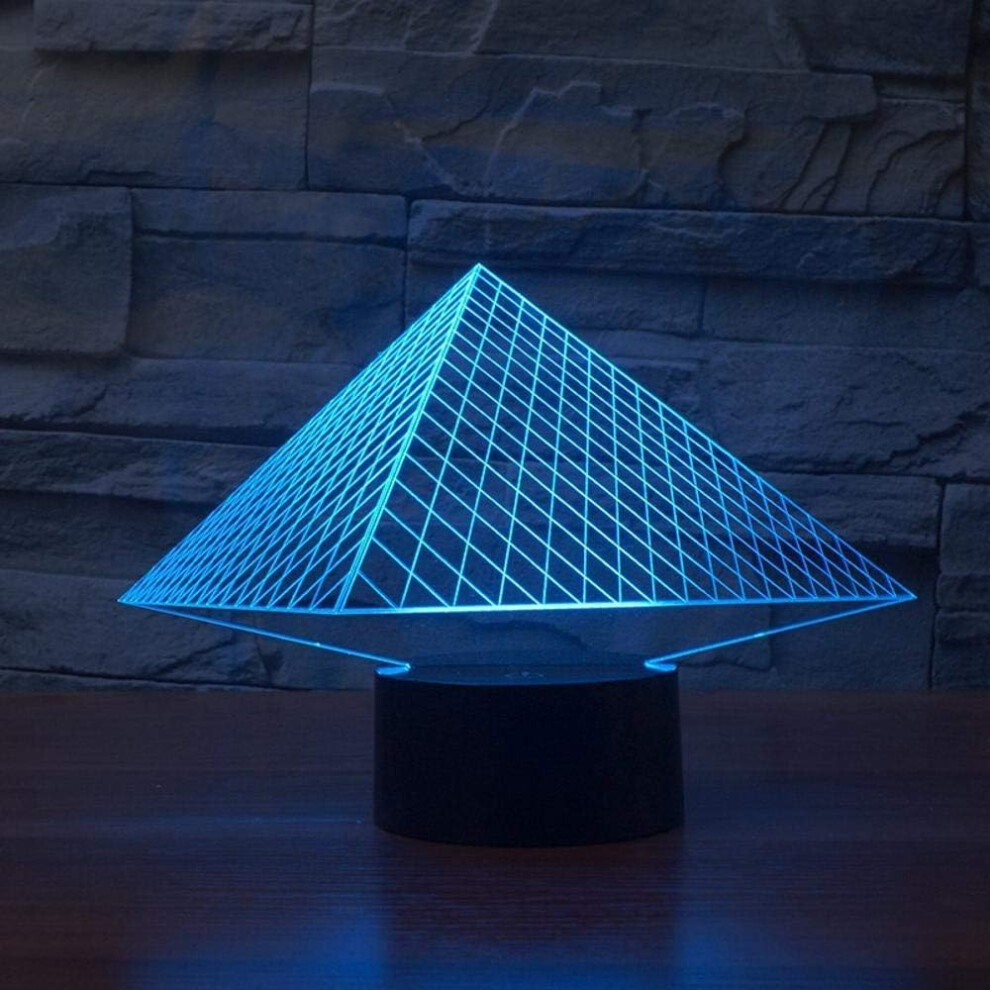 Veeki 3D Illusion Lamp Alarm Clock Led Night Touch Control 7 Colors Changing Table Lamp Bedroom Bedside Decor Ing Christmas Birthdays Gifts Light
