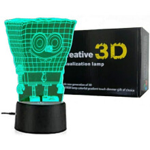 3D Illusion Sponge Bob Night lamp for Kids Bedroom. Multi Color Sponge Bob Toy lamp for Small Kids. Best Gift for Kids Bedroom