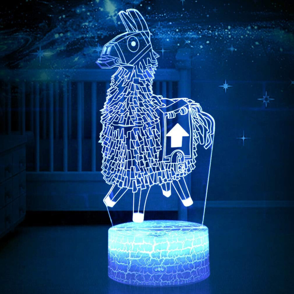 3D Scar Lamp LED Night Lamps 3D Lights 7 Color Changing for Bedroom Home Decor Birthday Boys Gifts Toys Christmas Festival Gift(Scar Crackle Base)-image-OPC-PFPTMJK-NEW