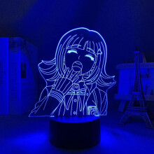 Anime Chiaki Nanami lamp 3D Night Light Decor Lamps for Kid Bedroom Decor Lighting Birthday Christmas Gift Bedside lamp