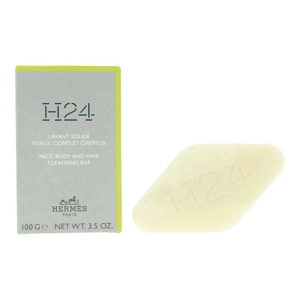New H24 Hermes Soap Face And Body Solid Cleansing Bar 100G