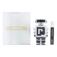 Paco Rabanne Phantom 2 Stück Geschenk-Set: EDT 100ml - EDT 20ml Spray für Ihn Männer