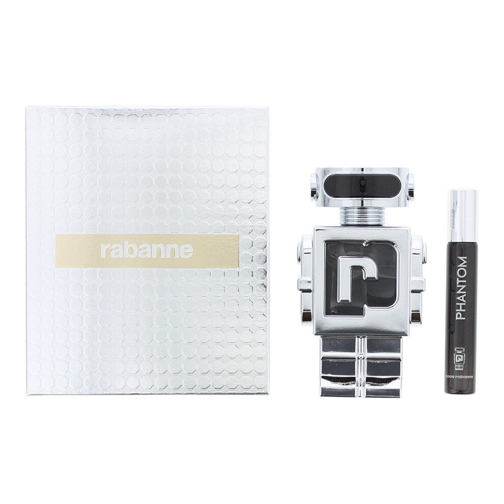 Paco Rabanne Phantom 2 Piece Gift Set: EDT 100ml - EDT 20ml Spray For Him Men