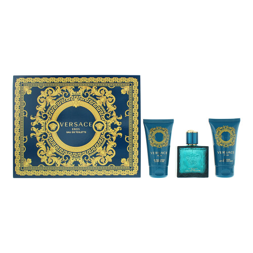 Versace Versace Eros 3 Piece Gift Set For Him Men