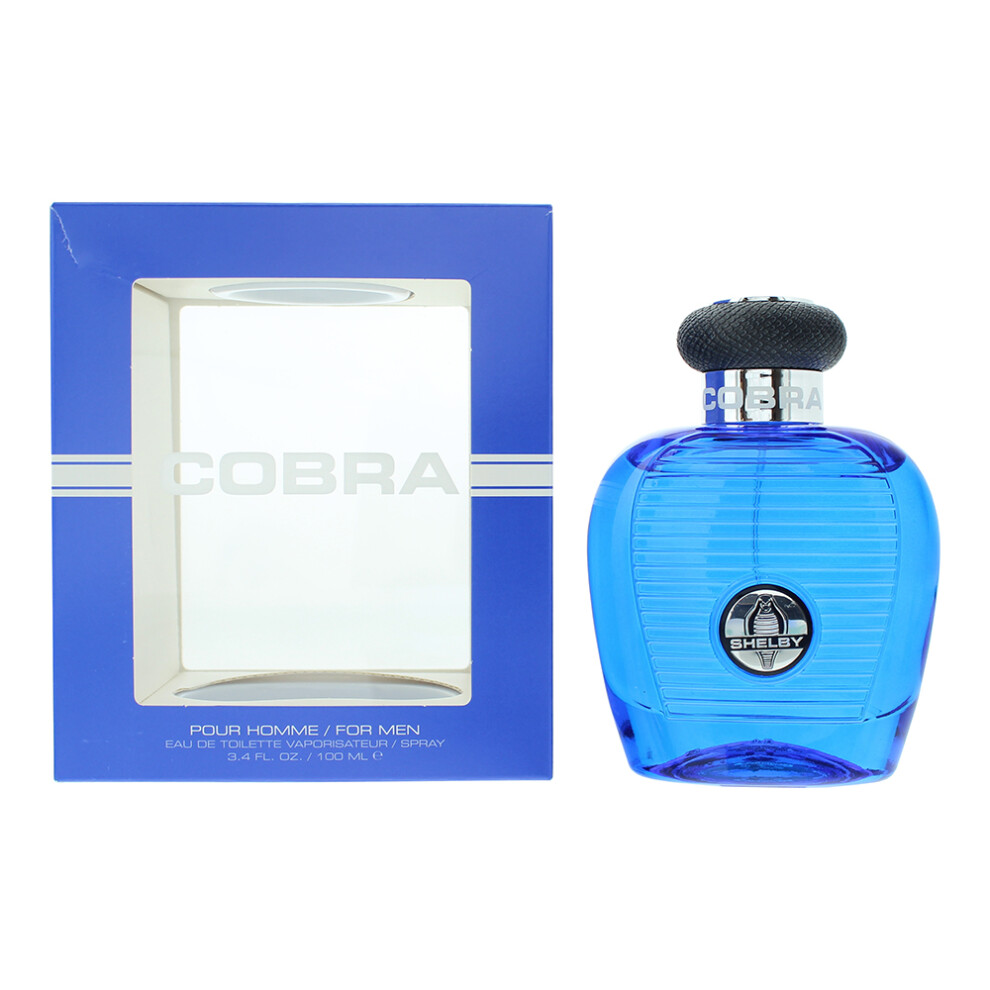 Blue Carroll Shelby Cobra Eau De Toilette 100Ml Spray For Him Men