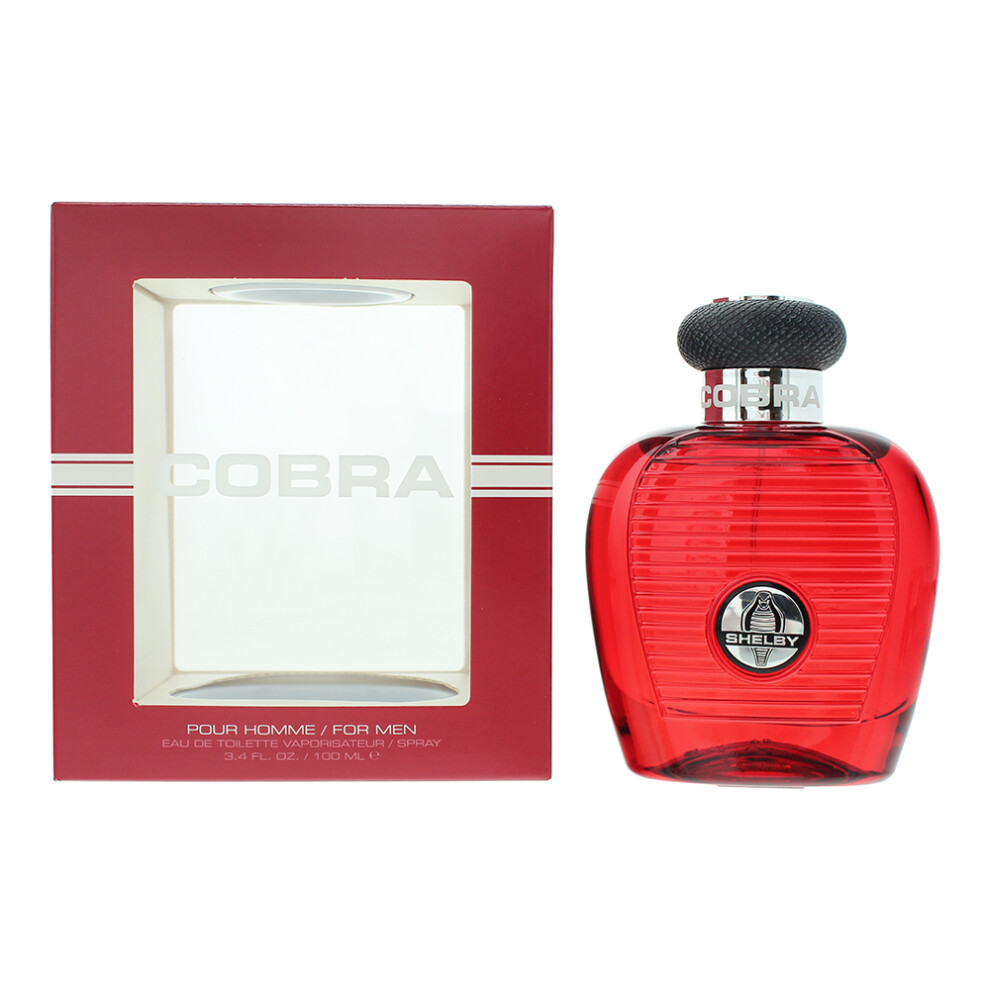 Bull Carroll Shelby Cobra Eau De Toilette 100Ml Spray For Him Men Red