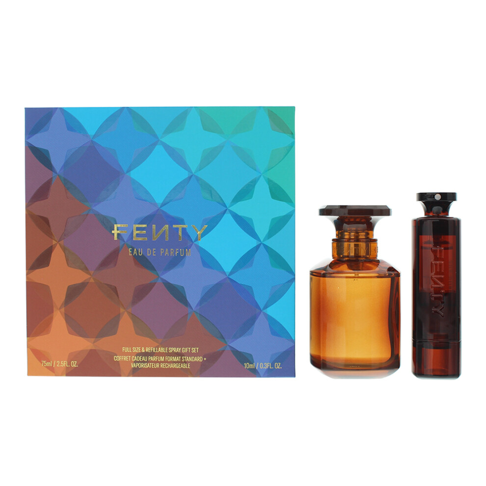 Fenty Beauty 2 Piece Gift Set: EDP 75ml - EDP 10ml Spray For Her Women