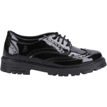 (2) Hush Puppies Maxine Patent School Shoes Junior Girls