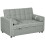 Homcom HOMCOM 2 Seater Pull Out Sofa Bed with Adjustable Backrest, Light Grey 1