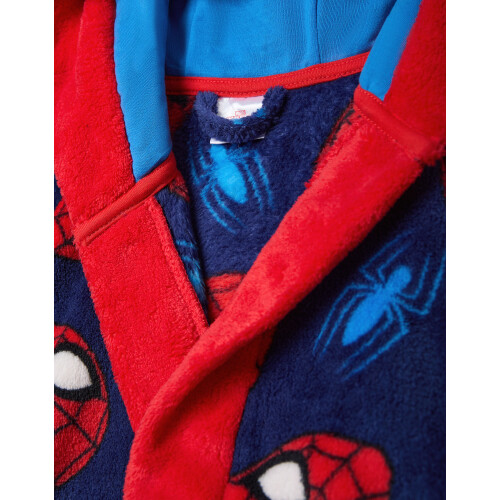 Marvel (9-10 Years) Marvel Spiderman Hooded Bathrobe (Boys Red) 2
