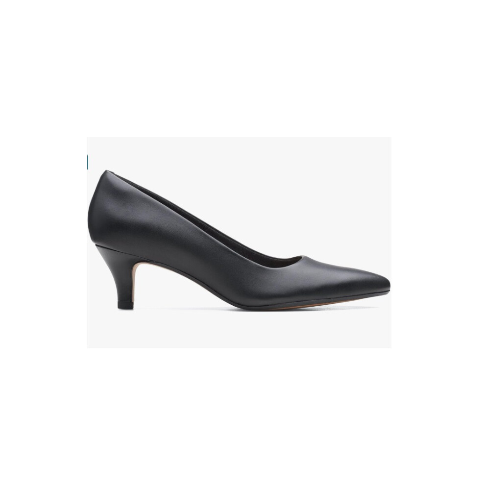 Clarks Women's Linvale Jerica Pumps, Black Black Leather, 6 UK