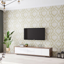 Retro Flower Textured PVC Wallpaper Roll