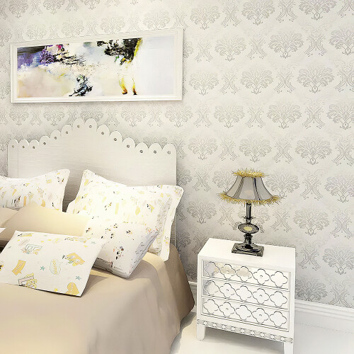 Living And Home Retro Flower Textured PVC Wallpaper Roll 1