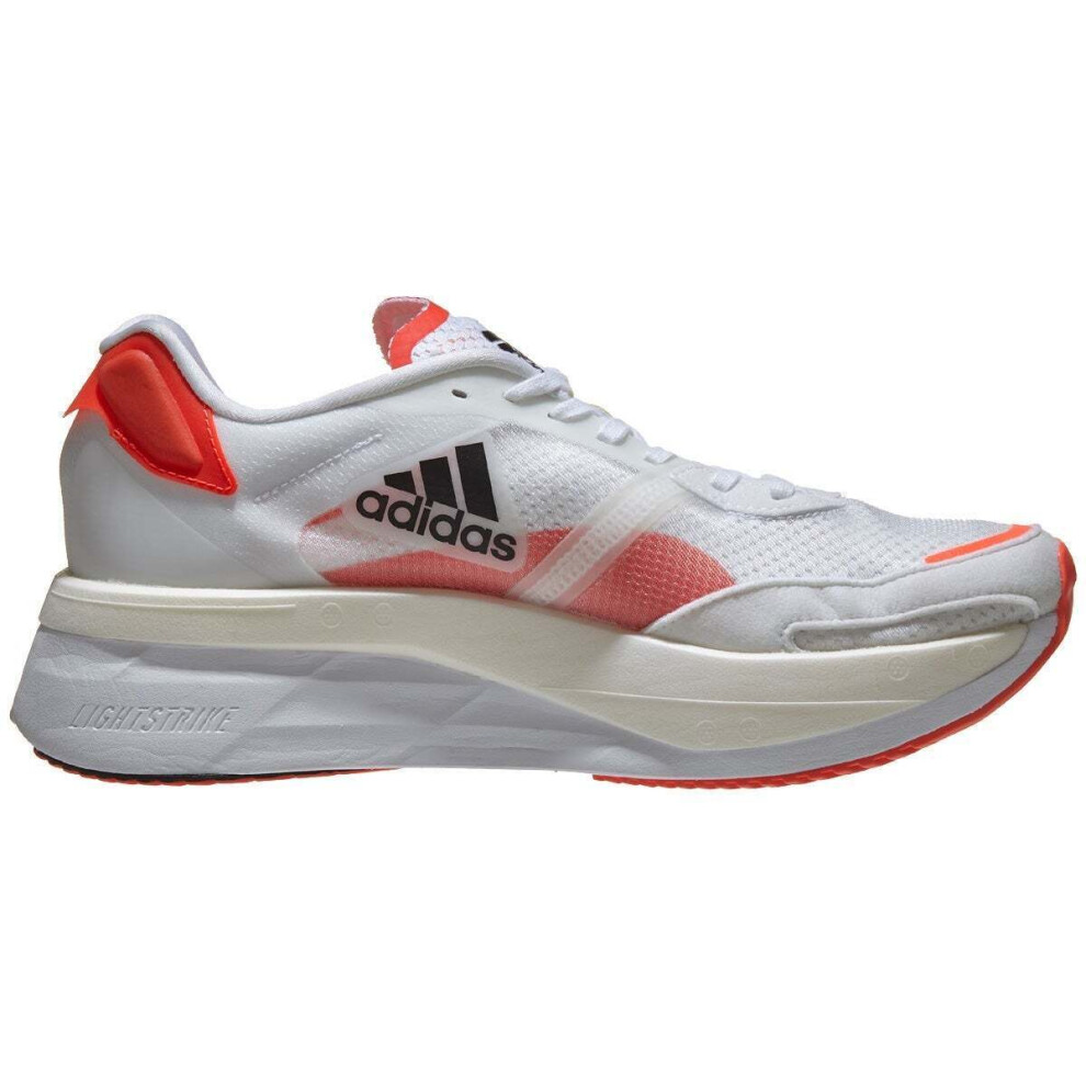 (US 10.5) Adidas Mens Adizero Boston 10 Shoes Runners Sneakers - White/Black/Red