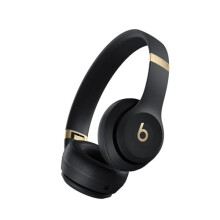 Beats Solo 4 Wireless Headphones Black and Gold - Refurbished