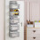 Living And Home 5 Pockets Over the Door Non Woven Fabric Organizer Grey 1