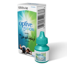 Optive Fusion MD Eye Drops 10ml |Artificial Tears for Dry Eyes Relief, Moisturizing & Long-Lasting Hydration, Sterile Solution for Eye Comfort