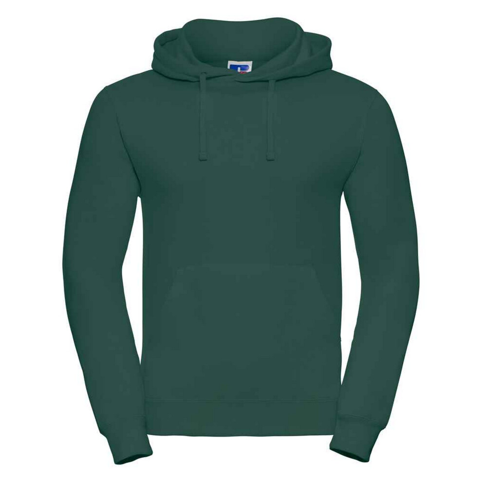 (XXL, Bottle Green) Russell Mens Plain Hoodie