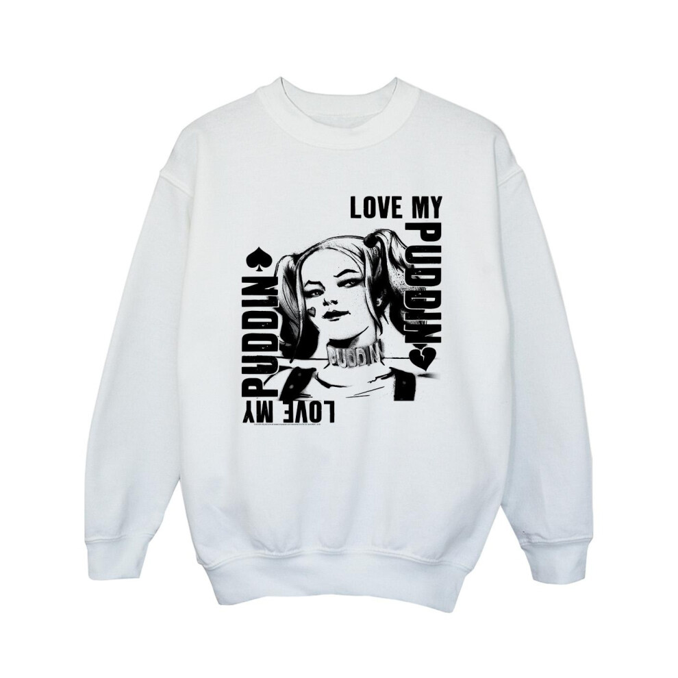 Suicide Squad Harley Love Puddin Sweatshirt