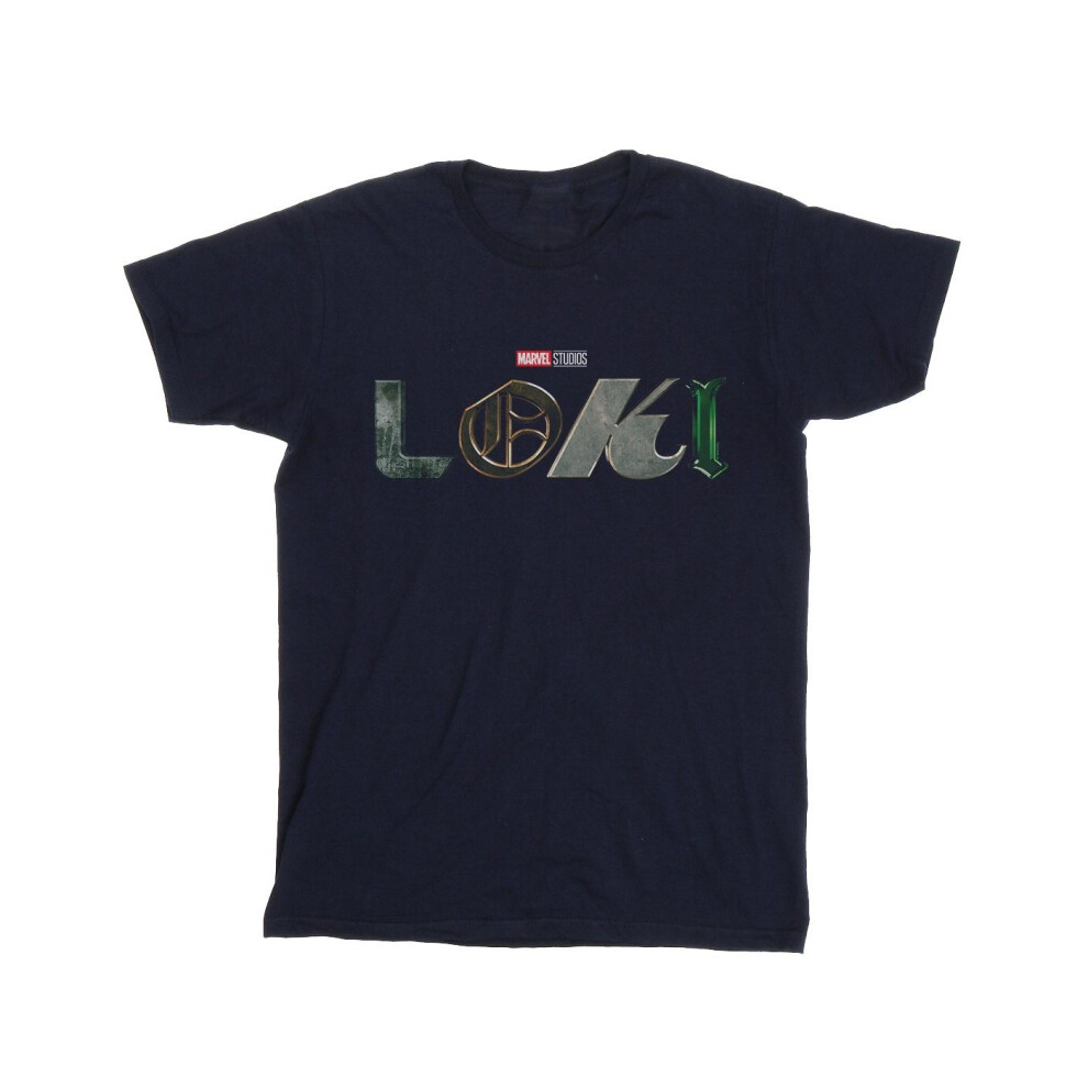 Loki Logo Cotton Boyfriend T-Shirt