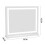 Living And Home 50x42cm Hollywood Vanity Mirror Bedroom Dimmable LED Light Dressing Table Make Up Mirror 6
