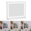 Living And Home 50x42cm Hollywood Vanity Mirror Bedroom Dimmable LED Light Dressing Table Make Up Mirror 3