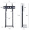 Floor Standing TV Mount Bracket Height Adjustable for 32-65 inch TV 2
